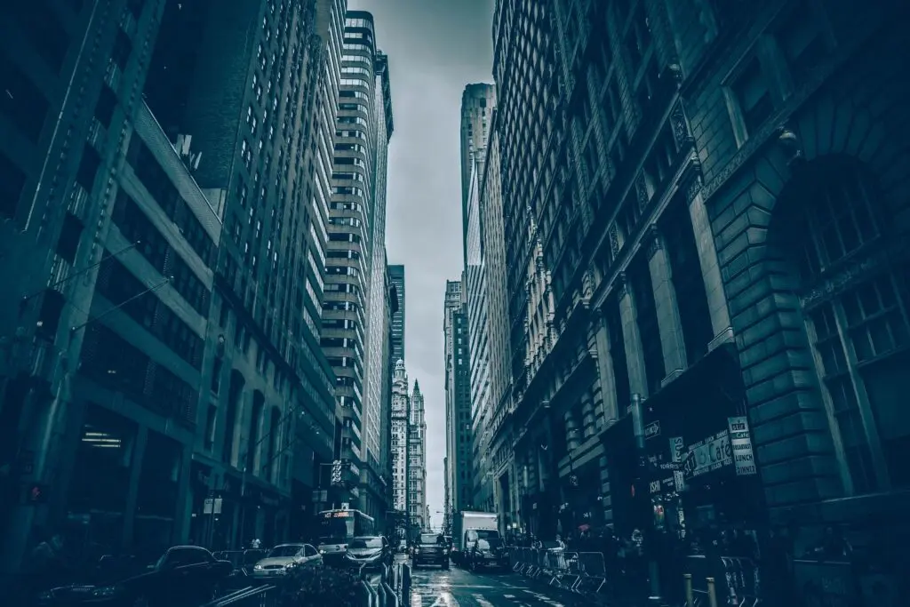 Street view of Philadelphia highlighting the city's struggle with the opioid epidemic